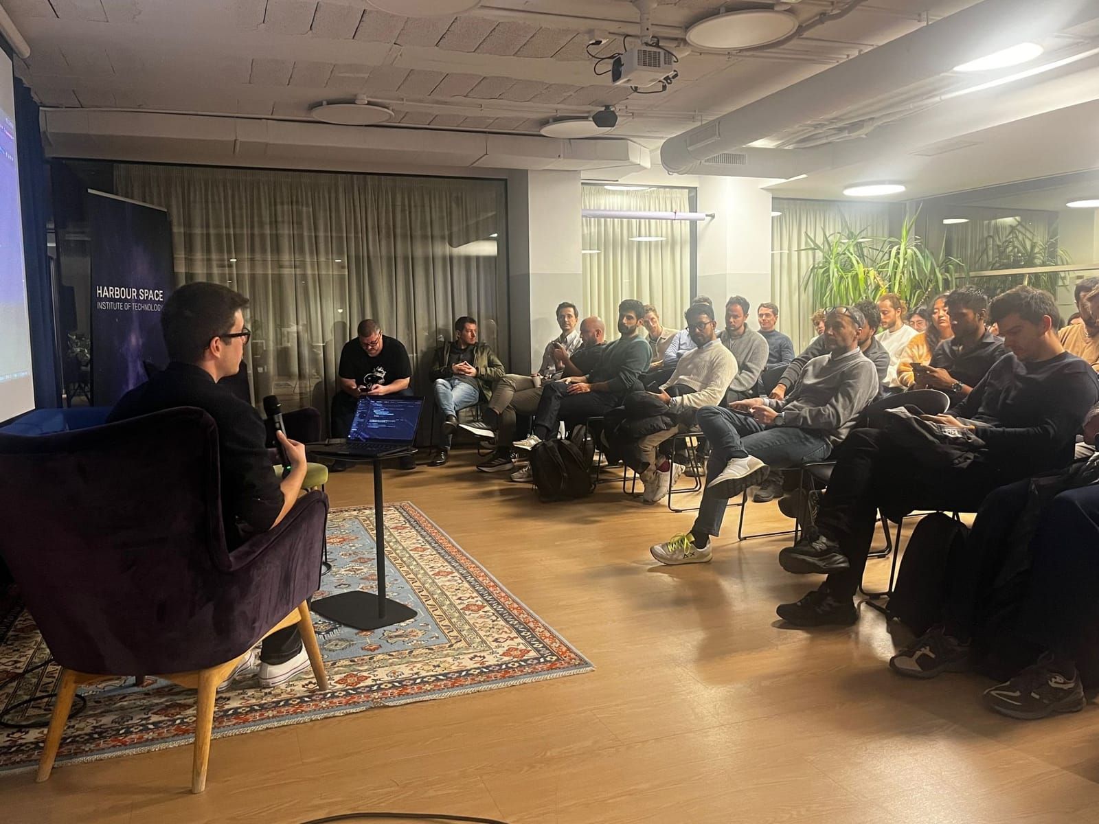 Audience at the AI Engineers Community Barcelona talk