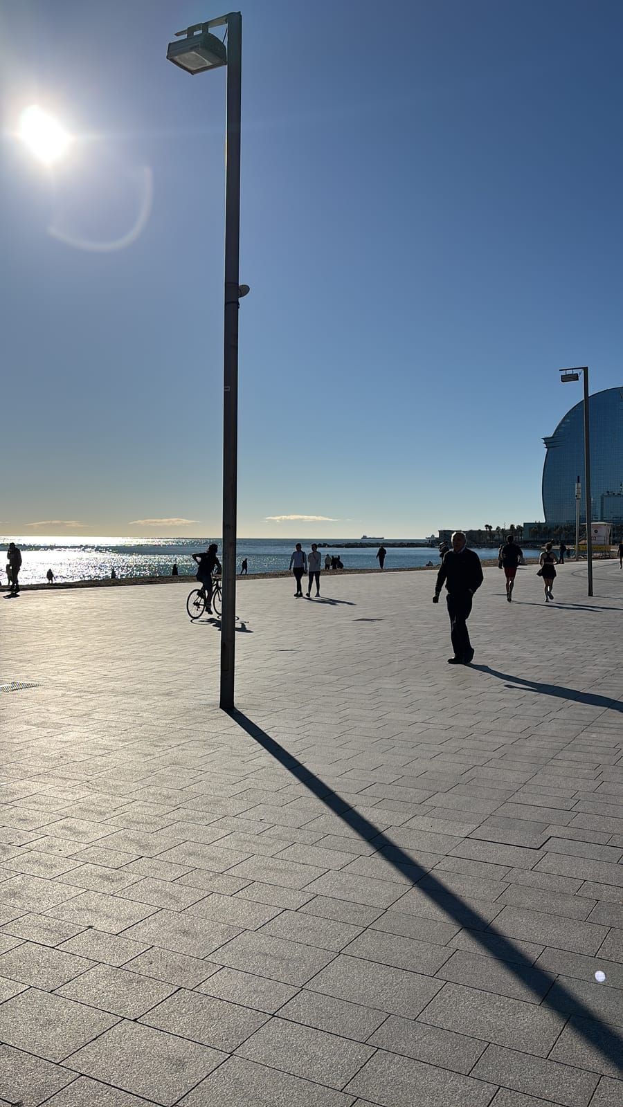 Barcelona seafront a short walk from the office